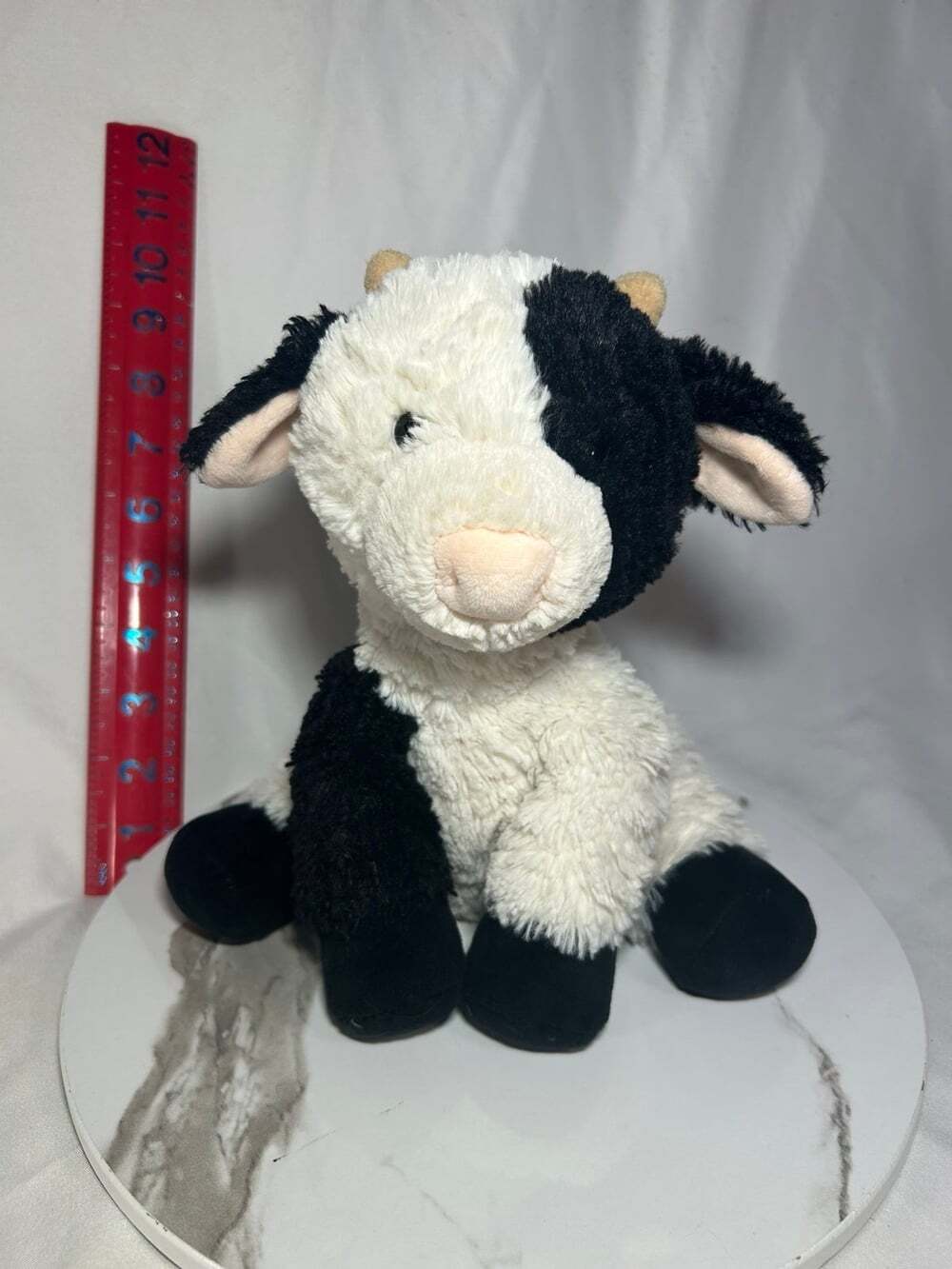 Mary Meyer Clover Putty Black and White Cow Plush Stuffed Animal Toy, 9"